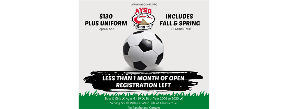NOW OPEN Fall 2024/Spring 2025 Registration 